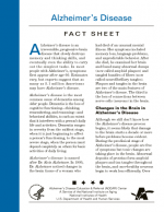 Alzheimer’s Disease Fact Sheet